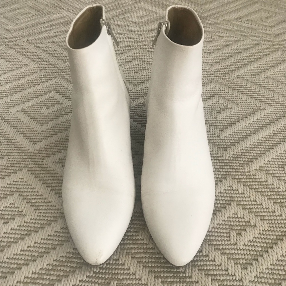 White Ankle Boots
